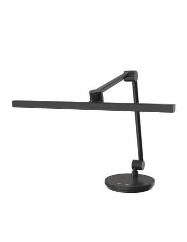 Flexo Borges Negro 10w 900lm 3000-4000-6500k 3 Intens. De Luz Articulable Orientable Tactil Regx48x18,4 Cm