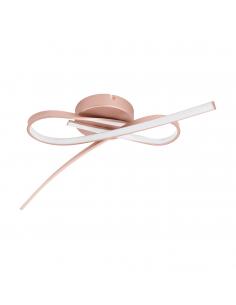 EGLO 97361 - PALOZZA LED ceiling light in rose gold aluminum and acrylic