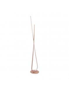 EGLO 97365 - PALOZZA LED floor lamp in rose gold aluminum and acrylic