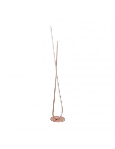 EGLO 97365 - PALOZZA LED floor lamp in rose gold aluminum and acrylic