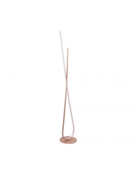 EGLO 97365 - PALOZZA LED floor lamp in rose gold aluminum and acrylic
