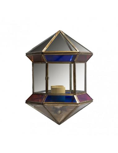 Hexagonal Wall Light 1xe27 Grenadine Colors 27x20x11 Cm