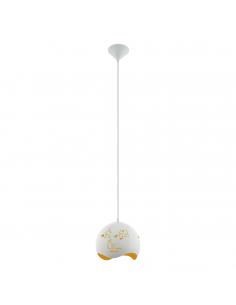 EGLO 97392 - LAURINA Intantil Bedroom Lamp in White Acrylic and Steel