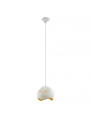 EGLO 97392 - LAURINA Intantil Bedroom Lamp in White Acrylic and Steel