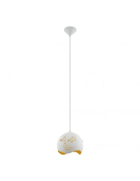 EGLO 97392 - LAURINA Intantil Bedroom Lamp in White Acrylic and Steel