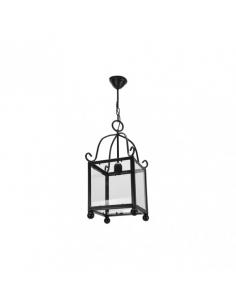 Monastery Forge Lantern 1xe27 Black Regx20x20 Cm