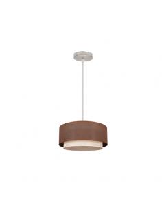 Double Pendant 1l. Brown/beige Cylind (REGX35X35)