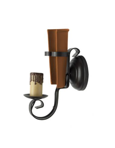 Cantina Wall Light 1xe27 Brown 27x13x20 Cm