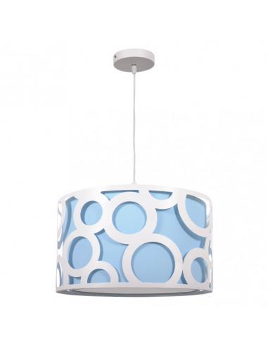 Orlando Pendant Blue/white 1xe27 REG X30X30 Cm