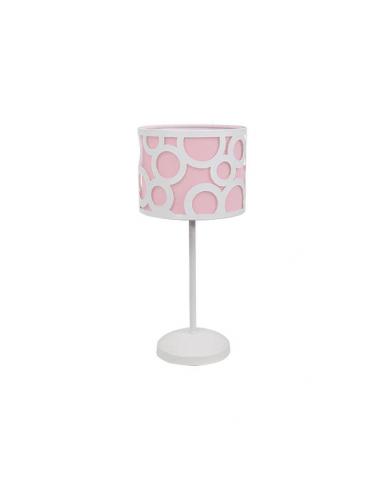 Orlando Table Light Pink/white 1xe14 42x18x18 Cm