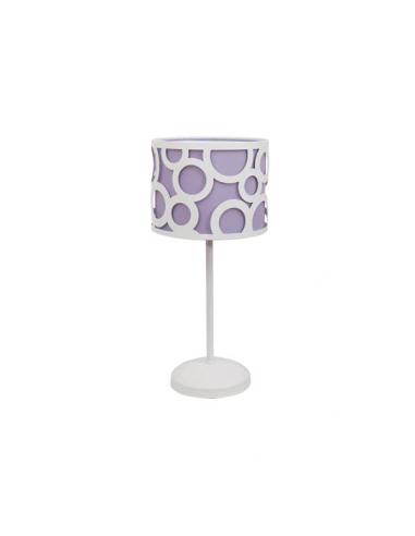 Orlando Table Light Lilac/white 1xe14 42x18x18 Cm