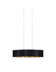 EGLO 31616 - MASERLO Hanging Lamp in Nickel-matte Steel and Textile
