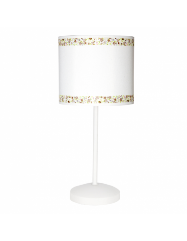 Table Lamp Border White/brown 1xe14