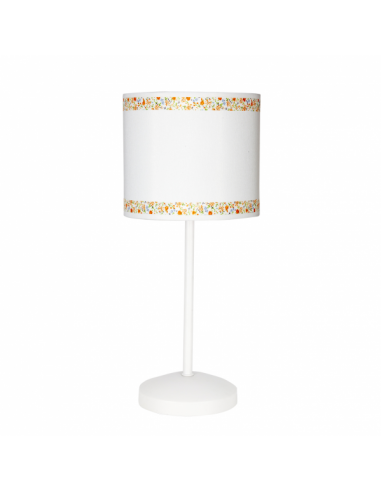Table Lamp Border White/orange 1xe14