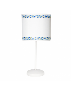 Table Lamp Border White/blue 1xe14