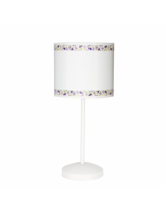 Table Lamp Border White/lilac 1xe14