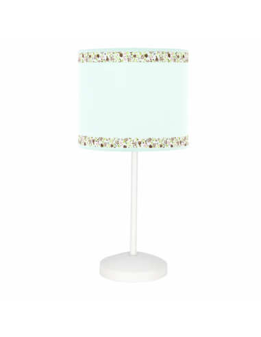 Water Green Border Table Lamp 1xe14