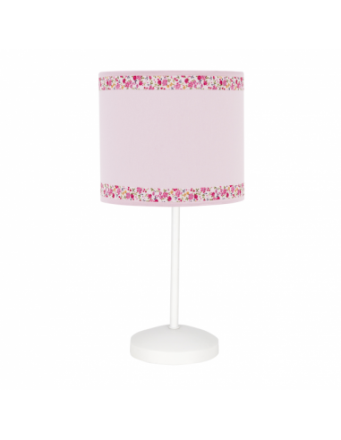 Pink Border Table Lamp 1xe14