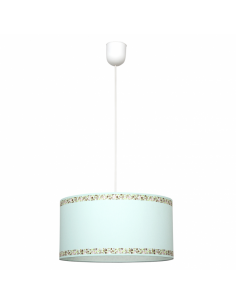 Water Green Border Pendant 1xe27 Regx35d