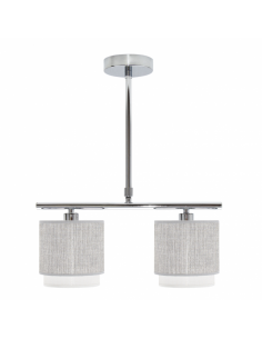 Kenya 2xe14 Lamp Grey/white Regx40x14 Cm