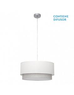 Kenya 3xe27 White/gray Regx50x50 Cm Pendant