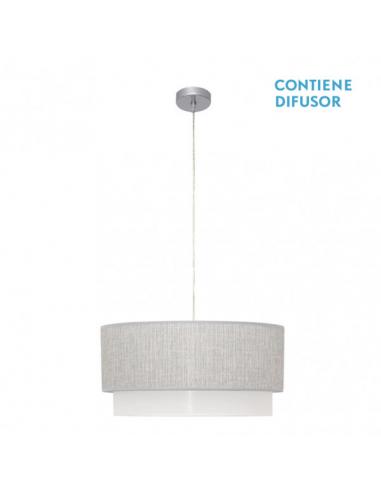 Kenya 3xe27 Pendant Gray/white Regx50x50 Cm