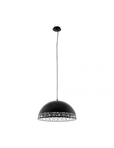 EGLO 97442 - SAVIGNANO Living Room Lamp in Black, White Steel