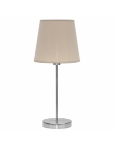 Maldives Table Top 1xe14 Nickel/stone 46x20x20 Cm