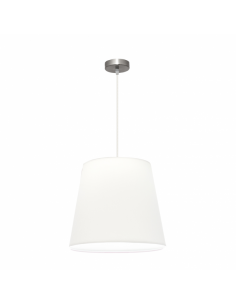 Maldives Pendant 1xe27 Nickel/white Regx40x40 Cm