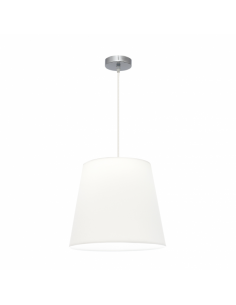 Maldives Pendant 1xe27 Chrome/white Regx40x40 Cm