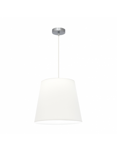 Maldives Pendant 1xe27 Chrome/white Regx40x40 Cm