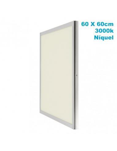 Panel Superf. 48w 3000k Niquel Satinad 60x60x2,3 3840lm Tolstoi