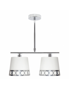 Dalia 2xe14 White/silver lamp Regx40x16 Cm