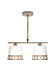 Dalia 2xe14 White/gold Lamp Regx40x16 Cm