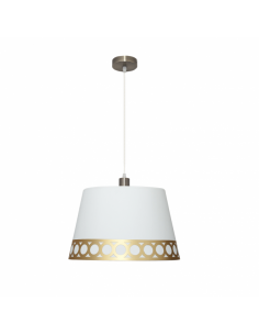 Dalia Pendant 1xe27 White/gold Regx40x40 Cm