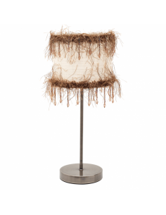 Table Lamp Threads 1xe14 Beige 42.5x17x17 Cm
