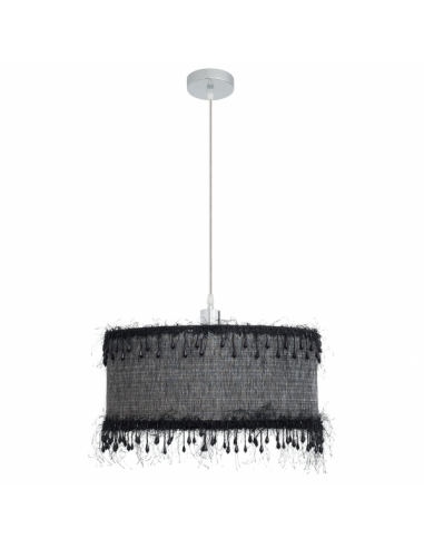 Colgante Hilos 1xe27 Negro Regx40x40 Cm