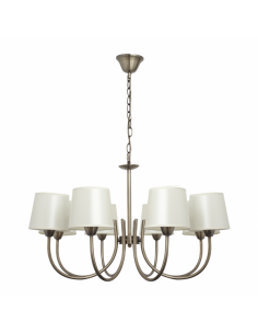 Guadalajara 8xe14 Leather Lampshade Beige