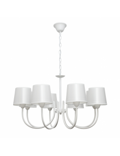 Guadalajara 8xe14 White Lampshade White