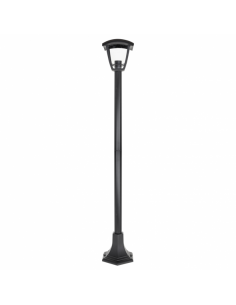 Pilar Zoio 1xe27 Black REgx17x17cm C/Height Adjustable Ip44