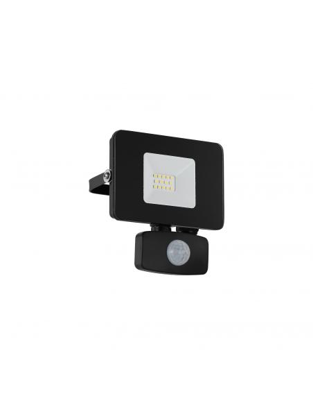 EGLO 97459 - FAEDO 3 Outdoor wall light with motion sensor in black aluminum and glass