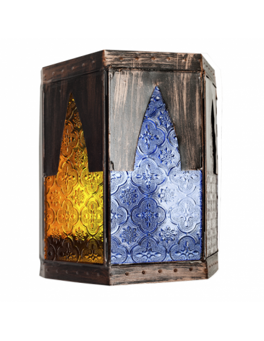 Meknes 1xe27 Artisan Wall Light Brown/colors 21.5x18.5