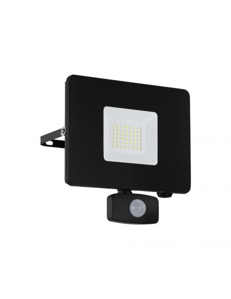 EGLO 97462 - FAEDO 3 Outdoor wall light with motion sensor in black aluminum and glass