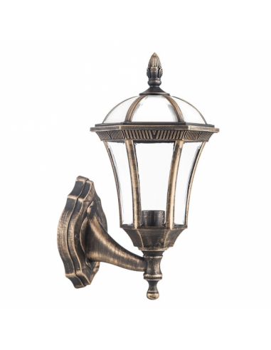 Cumin 1xe27 Old Gold Outdoor Wall Light Ip44 Polycarbonate 41.1x17x6x23.8 Cm