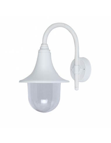 Outdoor wall light fennel 1xe27 white ip44 polycarbonate 40.8x21.7x32.6 cm