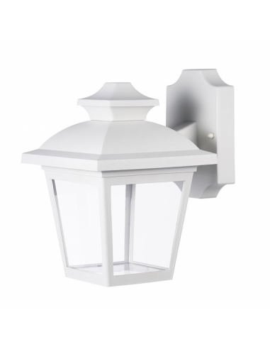 Aplique Exterior Maca 1xe27 Blanco Ip44 Policarbonato 24,5x17x22,3 Cm