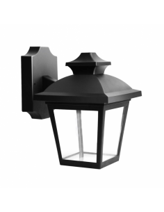 Maca 1xe27 outdoor wall light black ip44 polycarbonate 24.5x17x22.3 cm