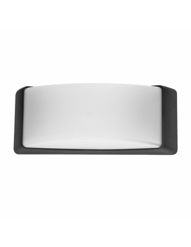 Azuki 1xe27 outdoor wall light black ip65 polycarbonate 12.9x32x13 cm