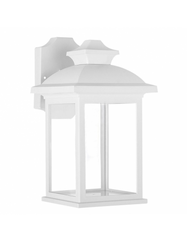 Aplique Exterior Alcandia 1xe27 Blanco Ip44policarbonato 31x17x22,3 Cm
