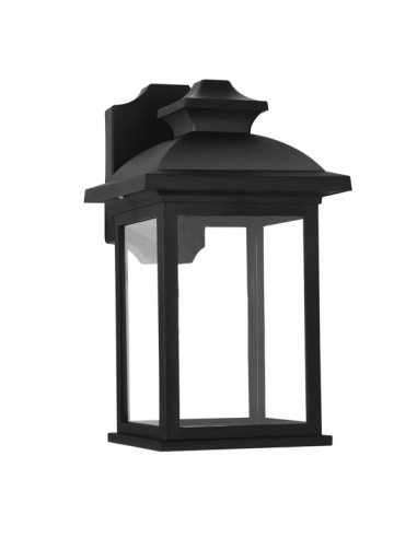 Aplique Exterior Alcandia 1xe27 Negro Ip44policarbonato 31x17x22,3 Cm